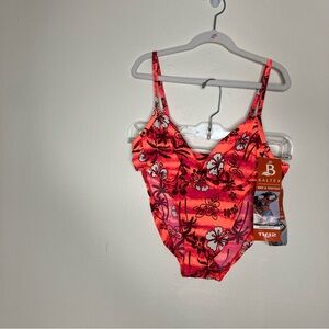 NWT Baltex Vintage Deadstock tropical print bikini two piece swimsuit 12